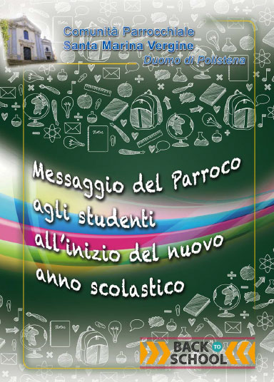 Messaggio del Parroco agli studenti all’inizio del nuovo anno scolastico