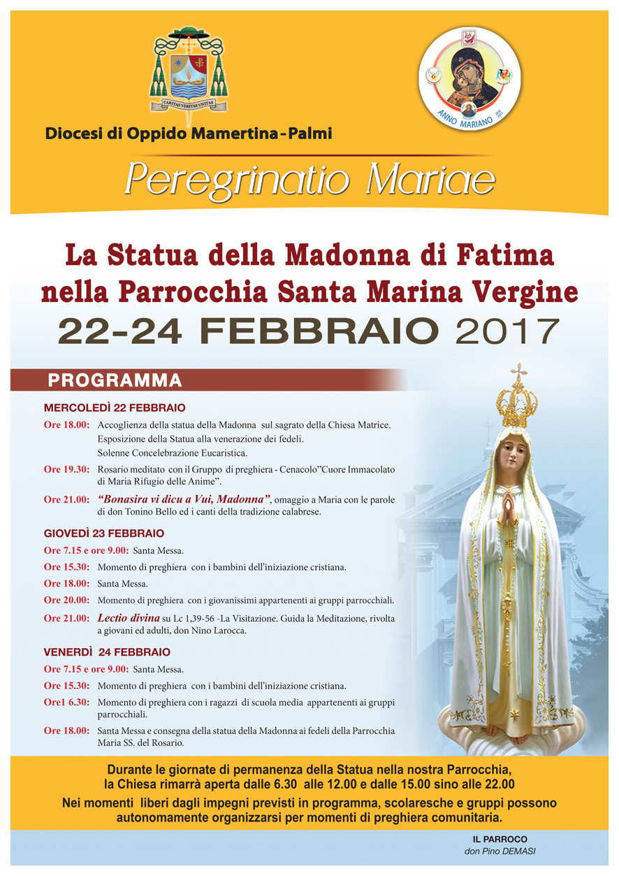 Peregrinatio Mariae nella Parrochia Santa Marina Vergine di Polistena