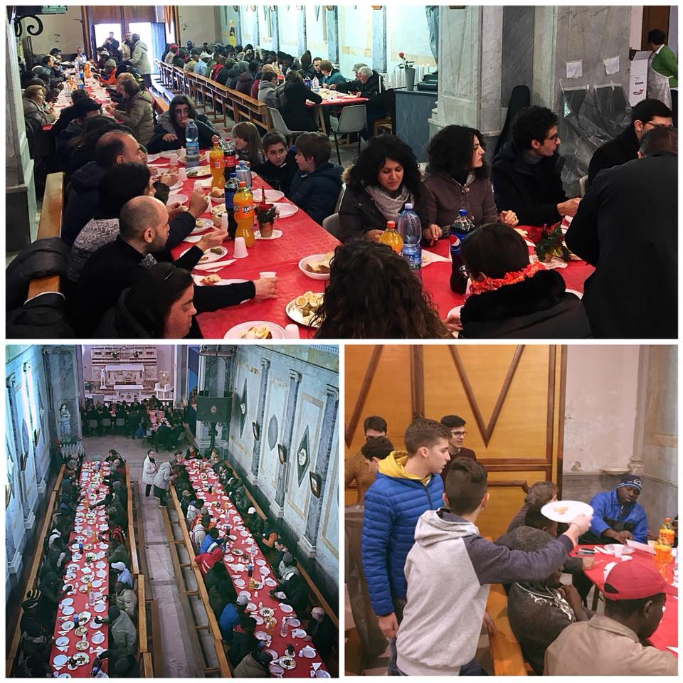 Rinnovata la tradizione del Pranzo di Natale alla Chiesa della Trinità