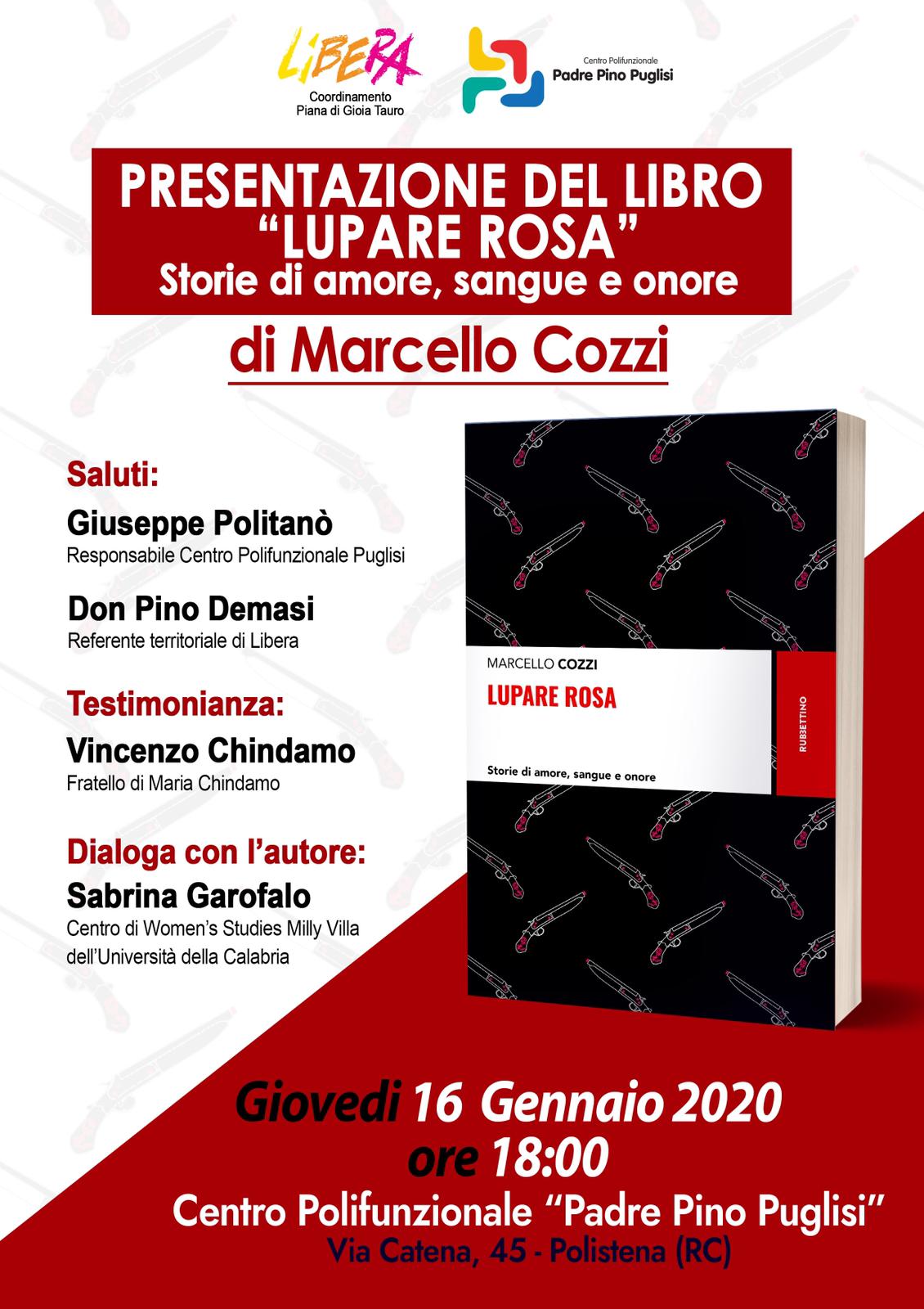 LUPARE ROSA – Storie di amore, sangue e onore. Al Centro Polifunzionale Puglisi il ruolo delle donne contro la cultura mafiosa