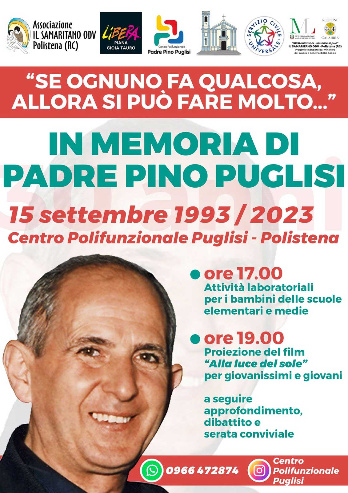 In memoria di padre Pino Puglisi