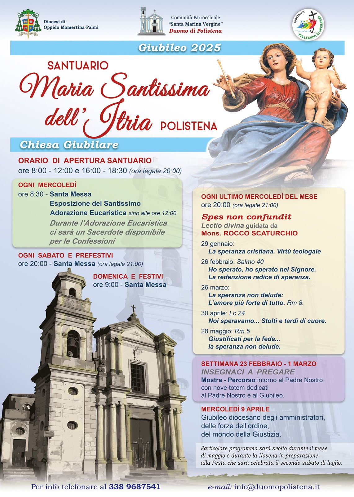 Santuario Maria SS. dell’Itria: CHIESA GIUBILARE – informazioni utili
