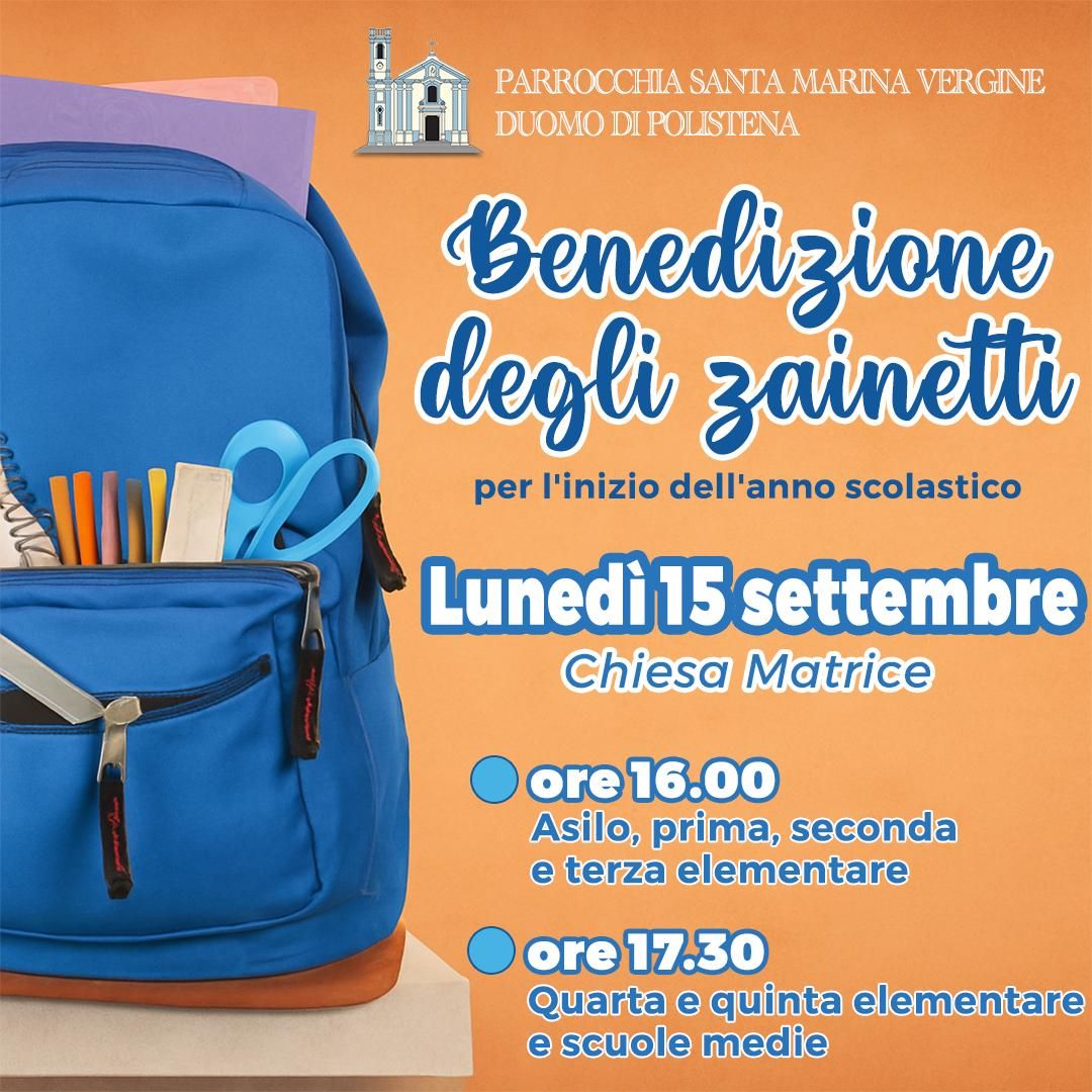 Benedizione degli zainetti